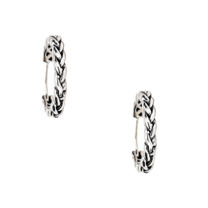 EARRINGS KEITH JACK STERLING SML HUGGIE ECLIPSE EARRINGS