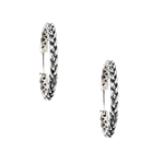 EARRINGS KEITH JACK STERLING MED HUGGIE ECLIPSE EARRINGS