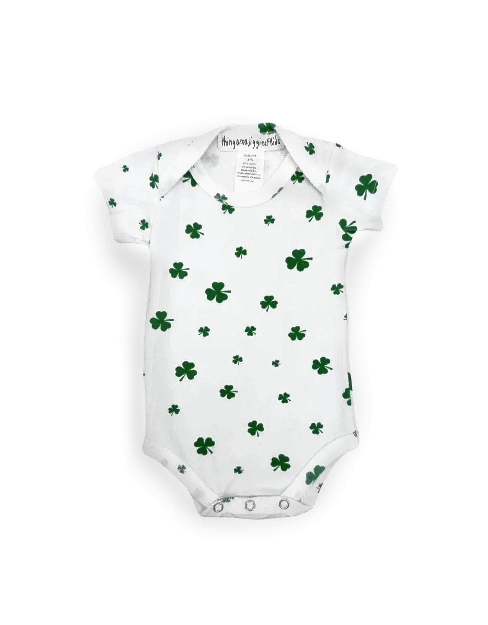 KIDS CLOTHES THINGAMAJIGGIE SHAMROCK ONESIE