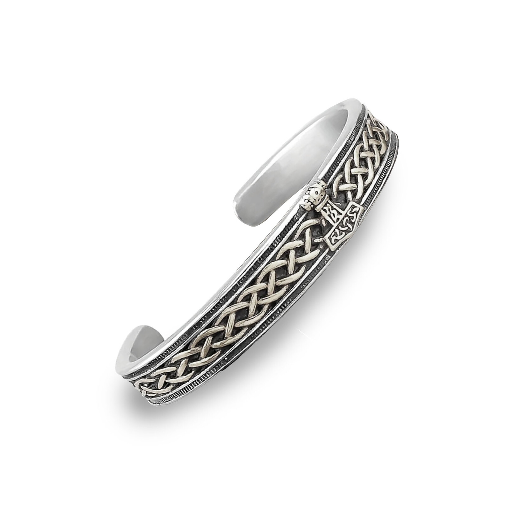 BRACELETS & BANGLES DRUID MOON - STAINLESS THOR'S HAMMER BANGLE
