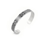 BRACELETS & BANGLES DRUID MOON - STAINLESS CIRCLE KNOT BANGLE