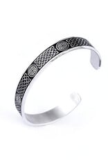 BRACELETS & BANGLES DRUID MOON - STAINLESS CELTIC QUAD BANGLE