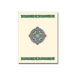 CARDS PETITE NOTE CARDS - Delux Shamrock Cross