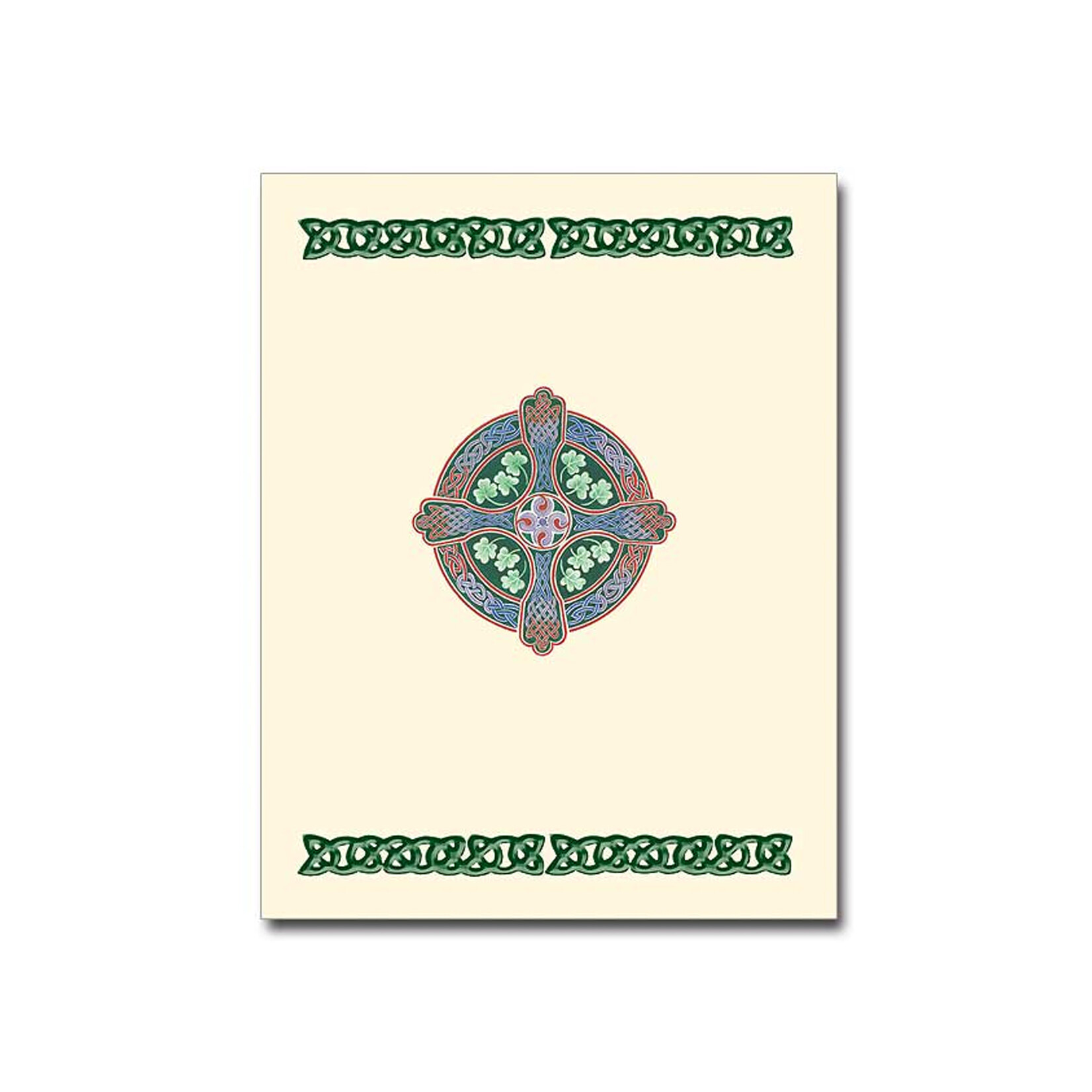 CARDS PETITE NOTE CARDS - Delux Shamrock Cross