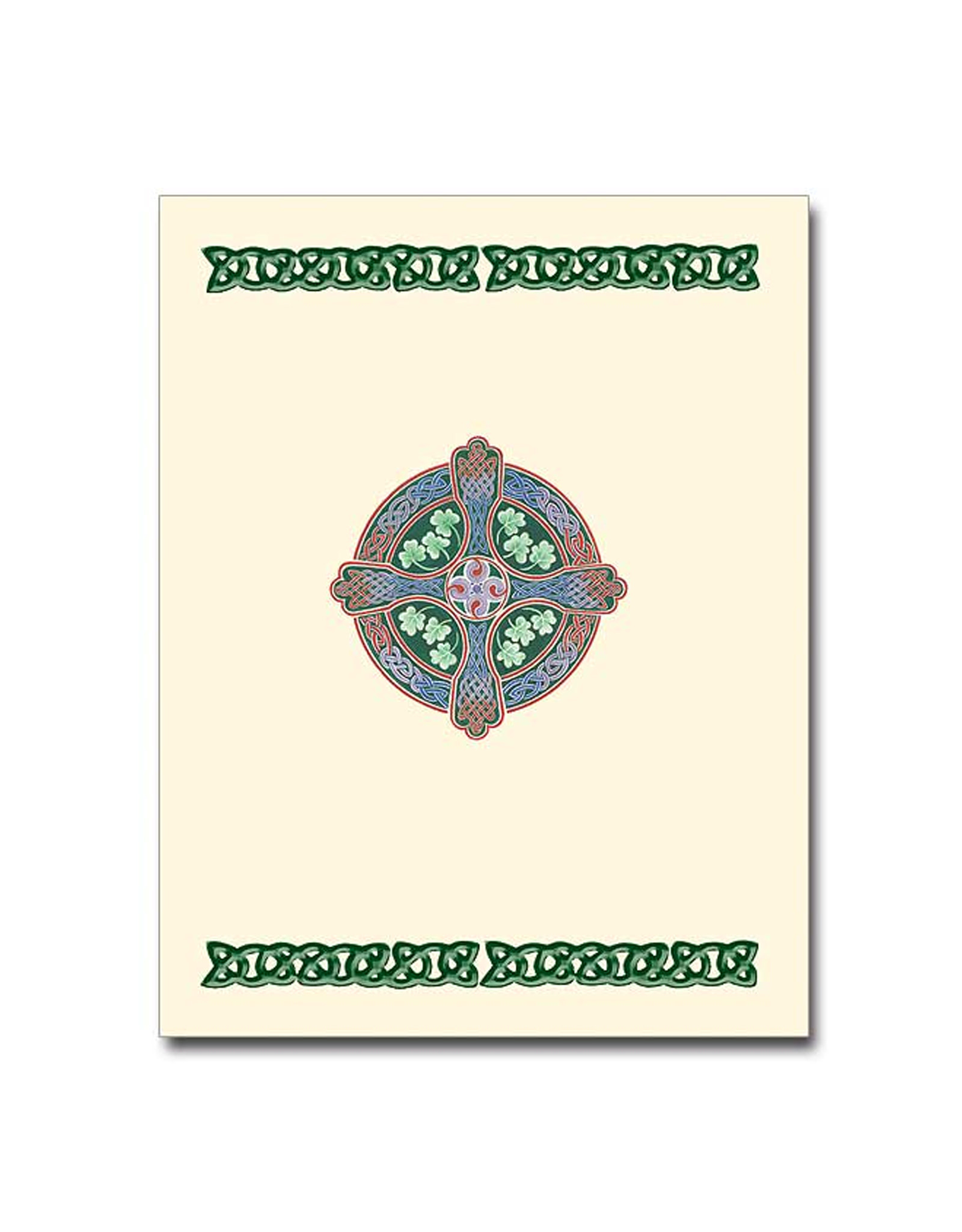 CARDS PETITE NOTE CARDS - Delux Shamrock Cross