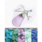 PENDANTS & NECKLACES SELKIE LRG PENDANT with SEA GLASS & TRINITY