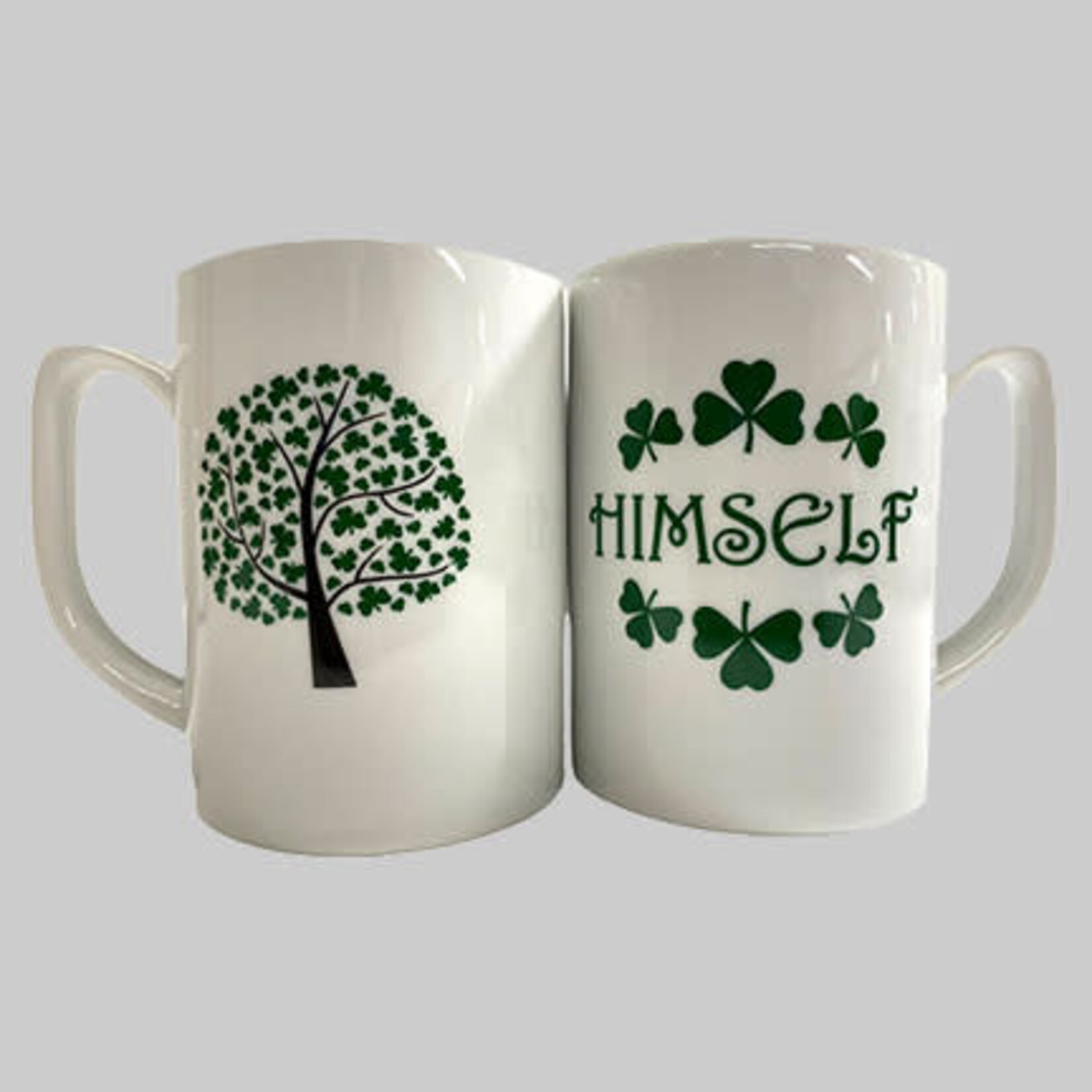 TEAPOTS, MUGS & ACCESSORIES HIMSELF MUG w/ SHAMROCK TREE