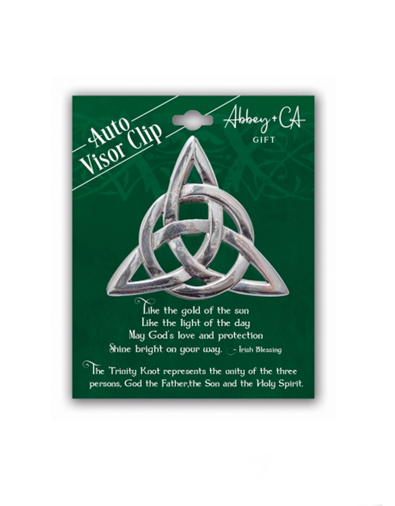 KEYCHAINS/CAR/ETC TRINITY KNOT VISOR CLIP