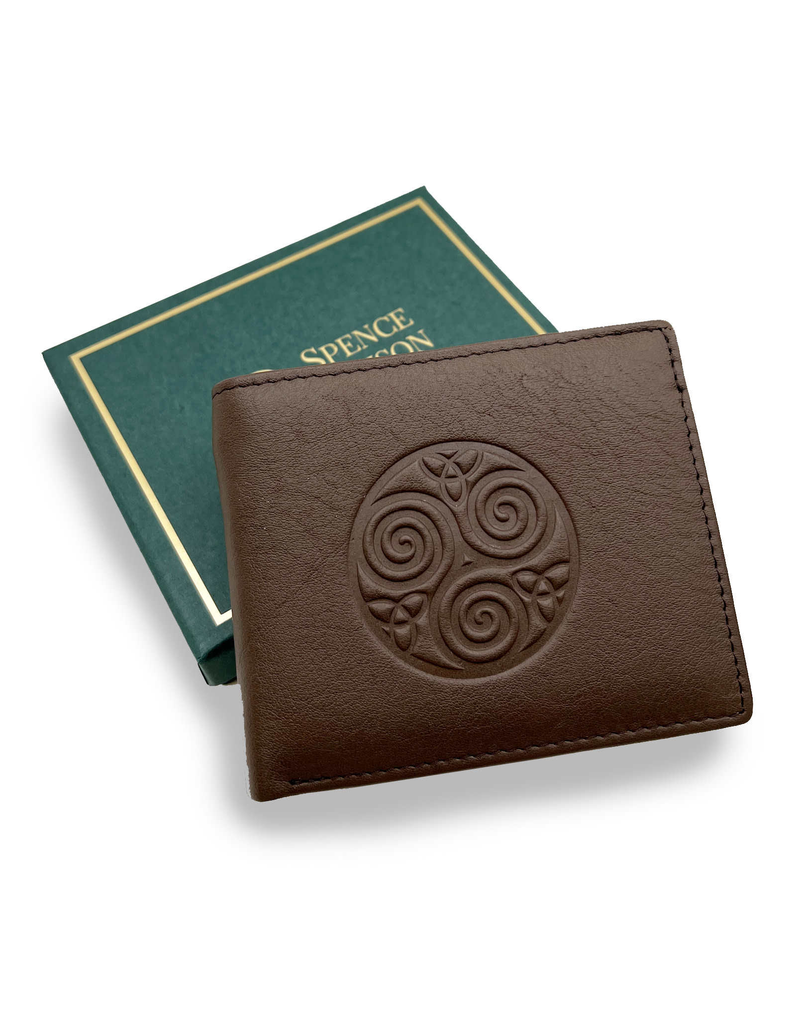 ACCESSORIES LEATHER WALLET - Brown with Celtic Knot