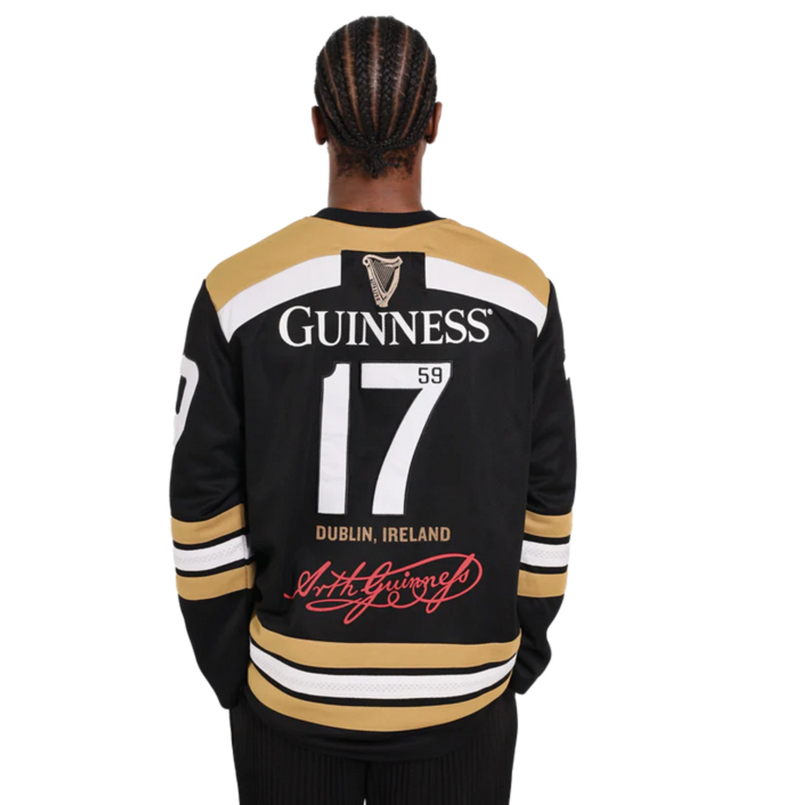 SPORTSWEAR GUINNESS BLK&GLD TORTISE HOCKEY JERSEY