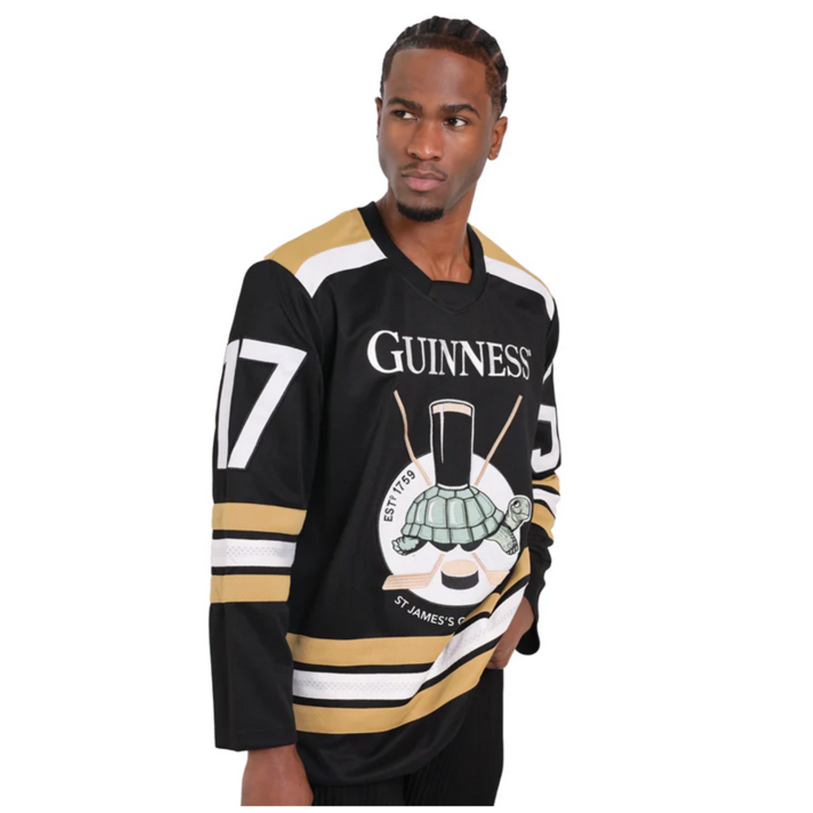 SPORTSWEAR GUINNESS BLK&GLD TORTISE HOCKEY JERSEY