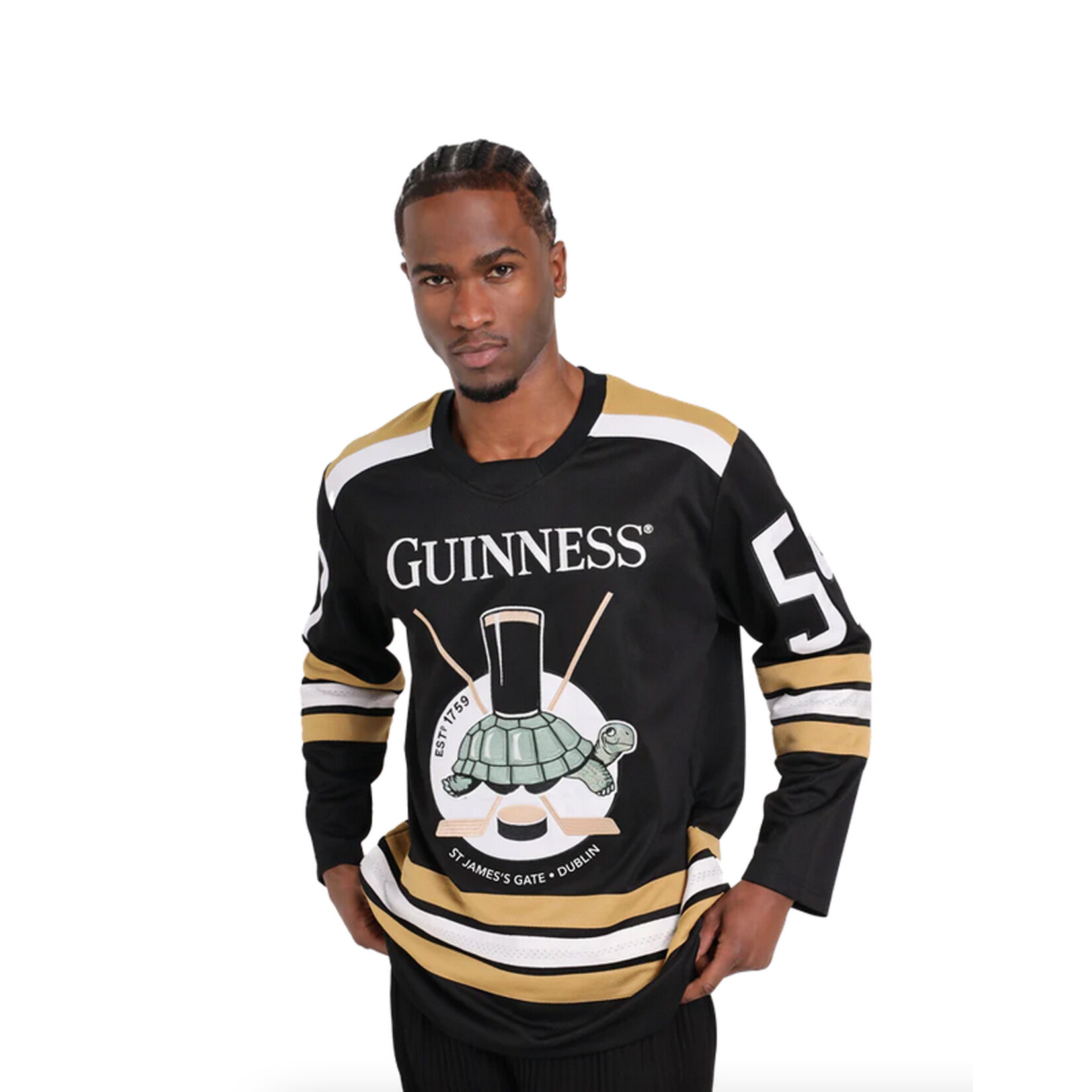 SPORTSWEAR GUINNESS BLK&GLD TORTISE HOCKEY JERSEY