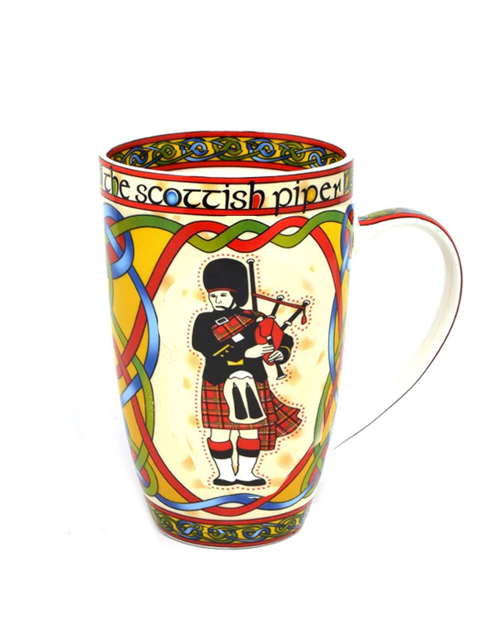 KITCHEN & ACCESSORIES CELTIC WEAVE 'SCOTTISH PIPER' MUG