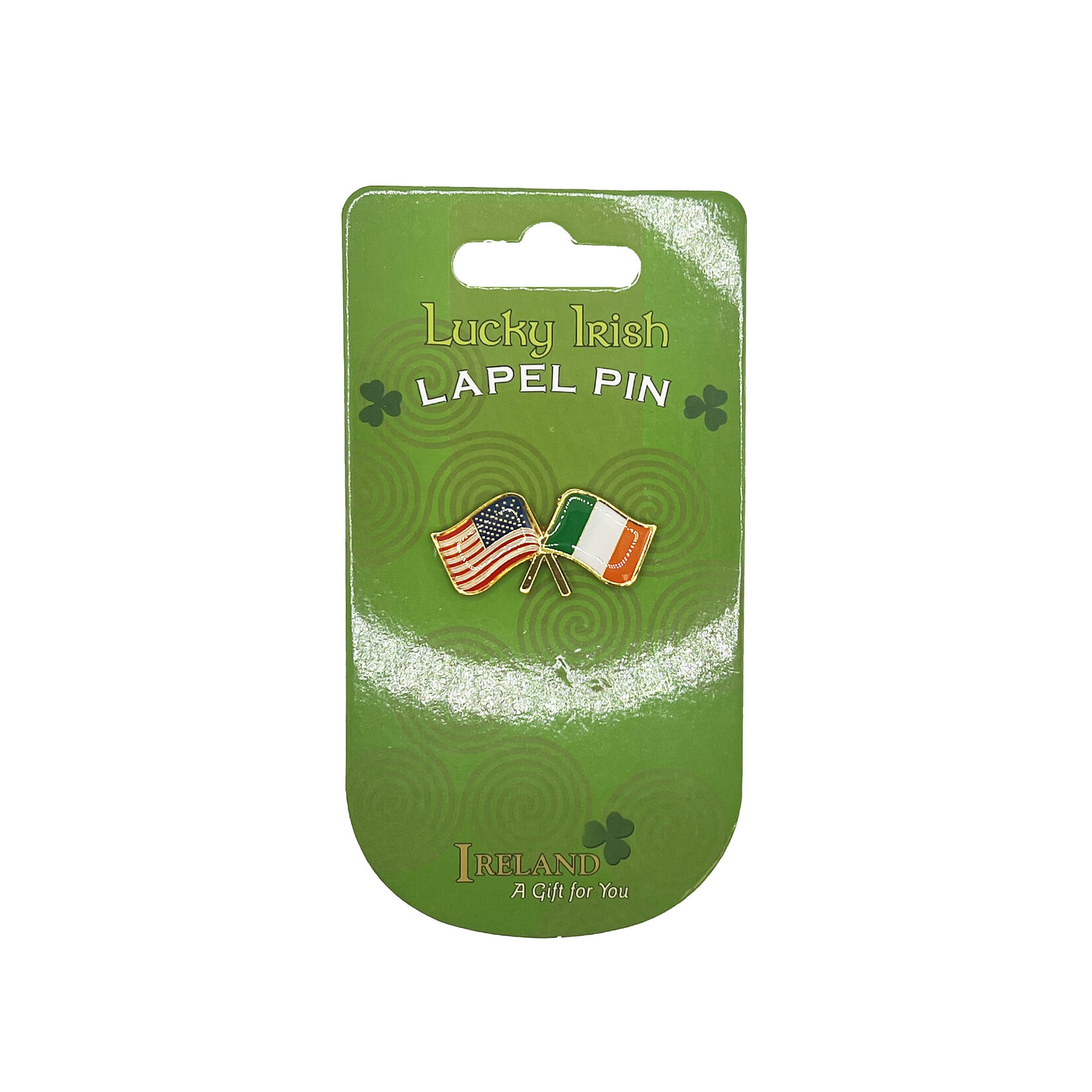 ACCESSORIES IRL & USA FLAG CARDED LAPEL PIN