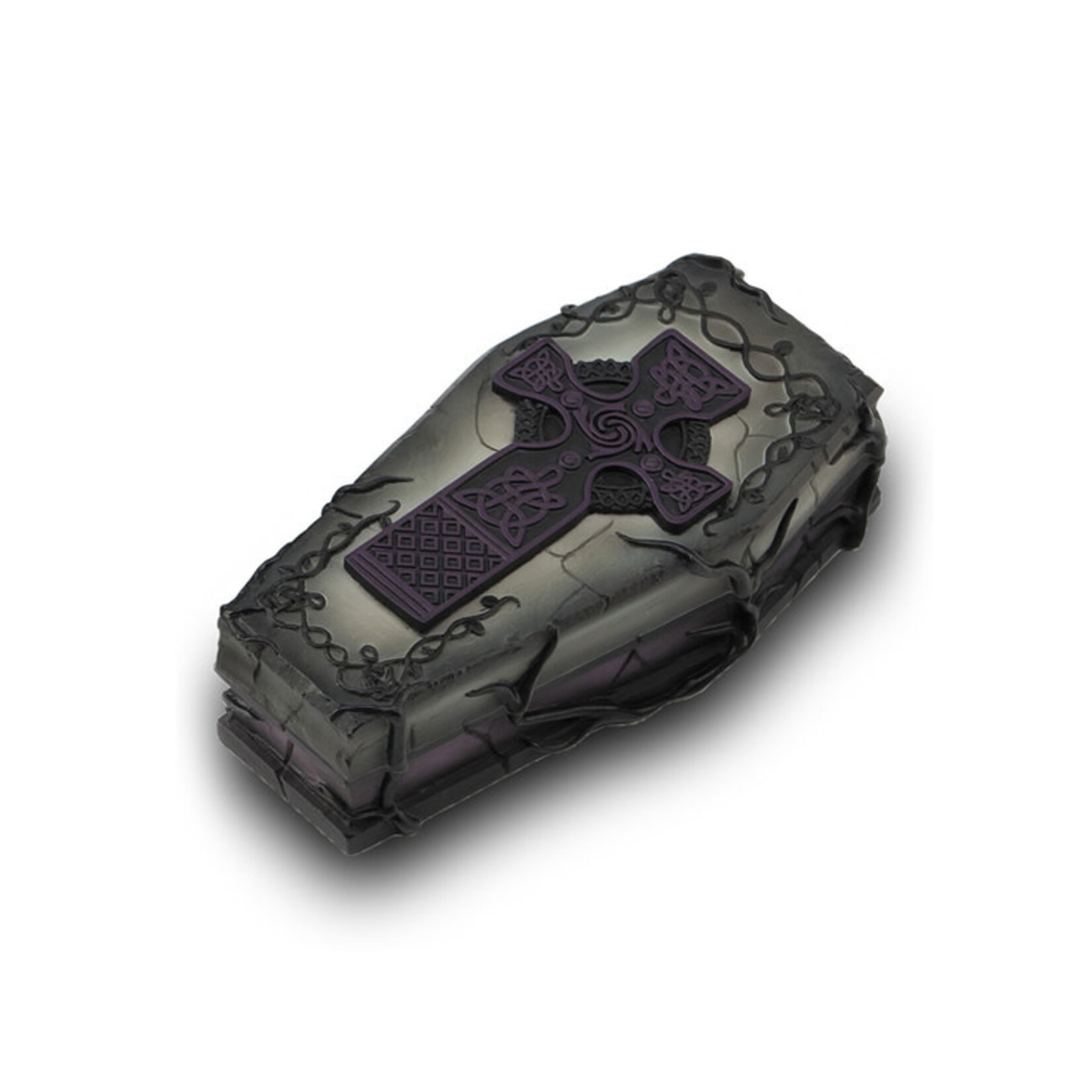 DECOR CELTIC CROSS COFFIN TRINKET BOX
