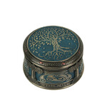 DECOR CELTIC TREE OF LIFE TRINKET BOX - Blue