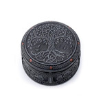 DECOR CELTIC TREE OF LIFE TRINKET BOX - Black