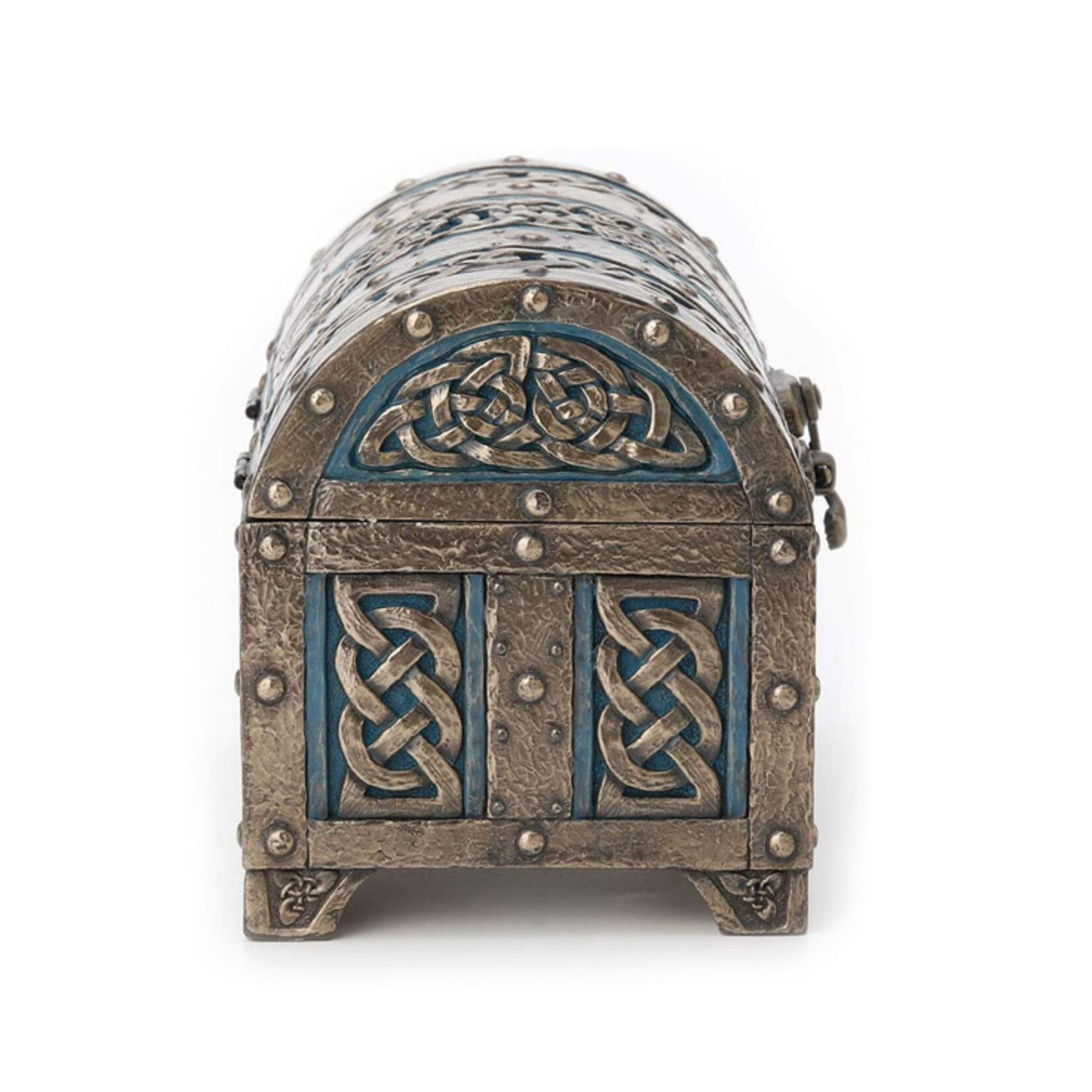 DECOR CELTIC TREASURE CHEST BOX - Gld/Blue