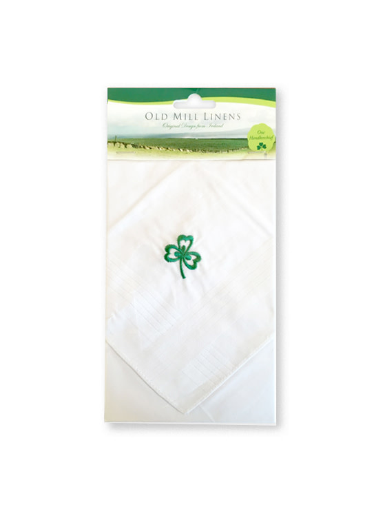 ACCESSORIES COTTON SHAMROCK HANDKERCHIEF - Green