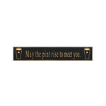 PLAQUES, SIGNS & POSTERS “MAY THE PINT RISE…” CARVED WOOD PUB SIGN