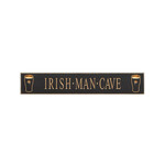 PLAQUES, SIGNS & POSTERS “IRISH MAN CAVE” CARVED WOOD PUB SIGN