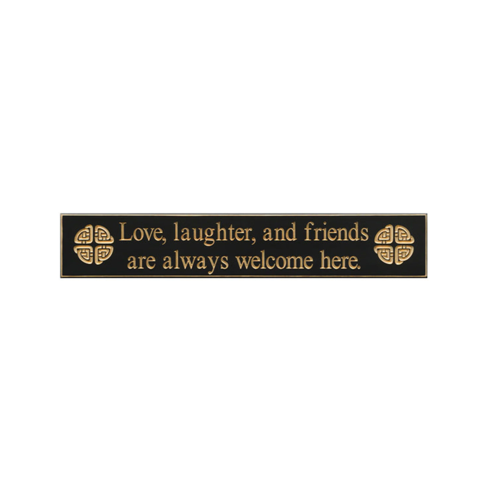 PLAQUES, SIGNS & POSTERS "LOVE, LAUGHTER, and FRIENDS…“ CARVED WOOD SIGN