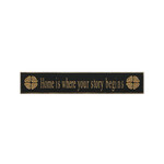 PLAQUES, SIGNS & POSTERS “HOME IS WHERE...” CARVED WOOD SIGN