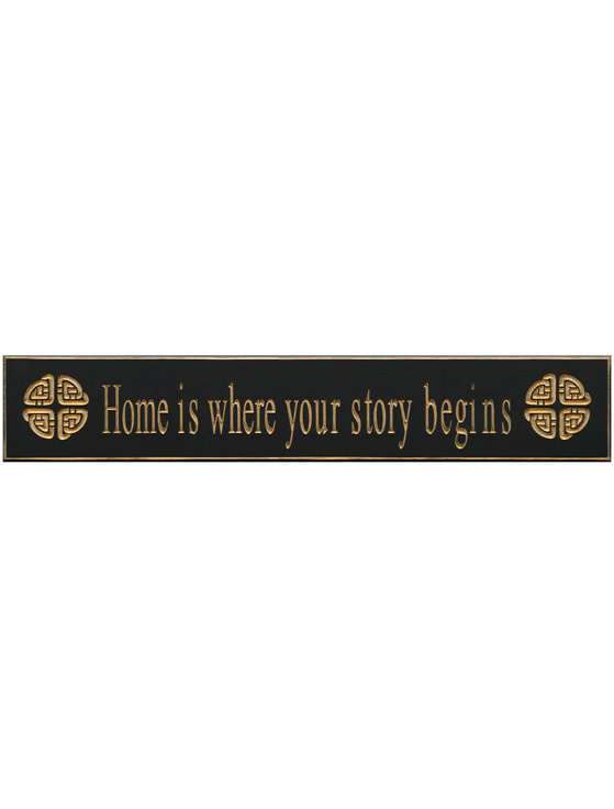 PLAQUES, SIGNS & POSTERS “HOME IS WHERE...” CARVED WOOD SIGN