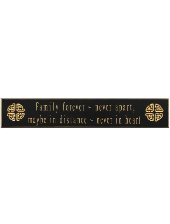 PLAQUES, SIGNS & POSTERS “FAMILY FOREVER…“ CARVED WOOD SIGN