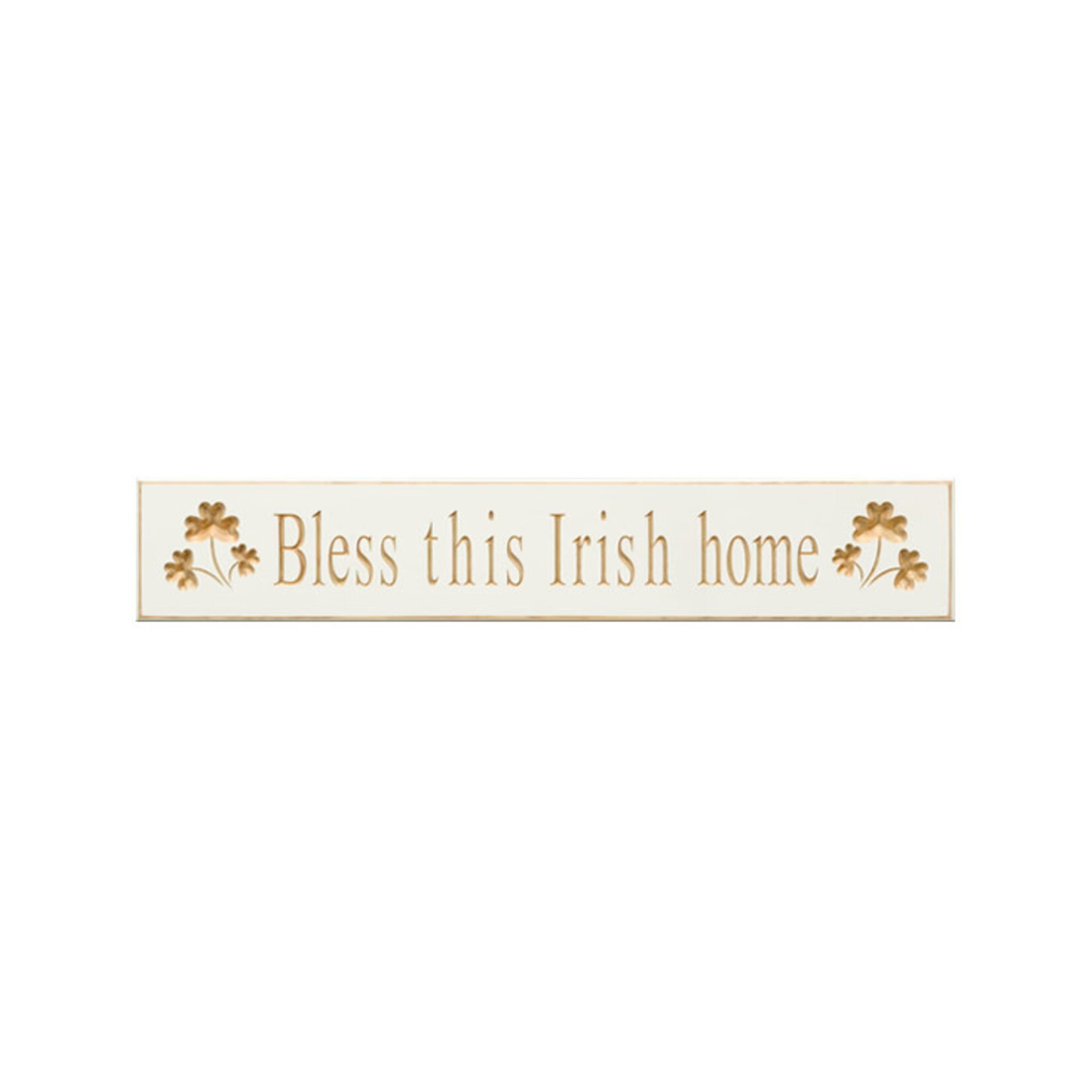 PLAQUES, SIGNS & POSTERS "BLESS THIS IRISH HOME” CARVED WOOD SIGN