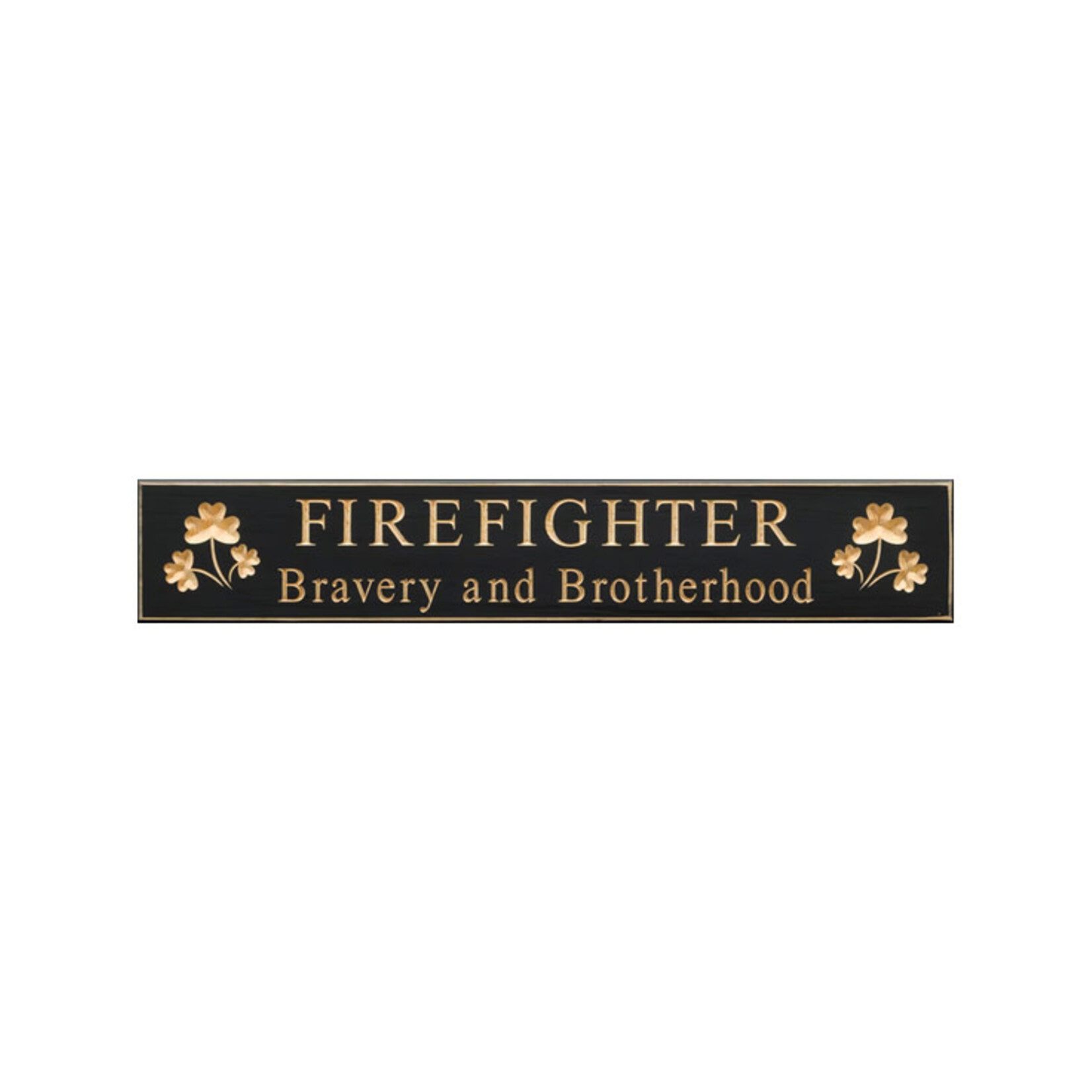 PLAQUES, SIGNS & POSTERS “FIREFIGHTER” CARVED WOOD SIGN