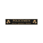 PLAQUES, SIGNS & POSTERS “POLICEMEN” CARVED WOOD SIGN