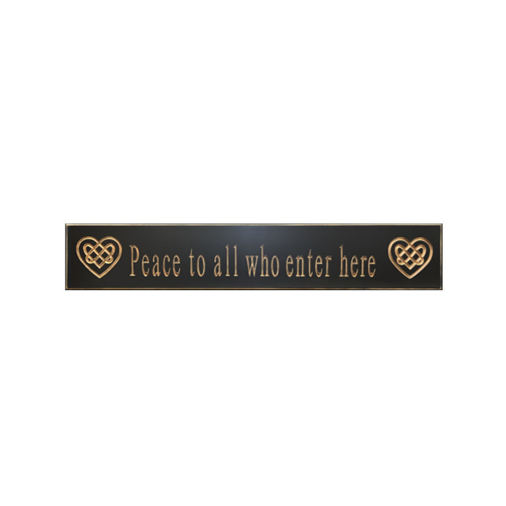 PLAQUES, SIGNS & POSTERS "PEACE TO ALL…" CARVED WOOD SIGN