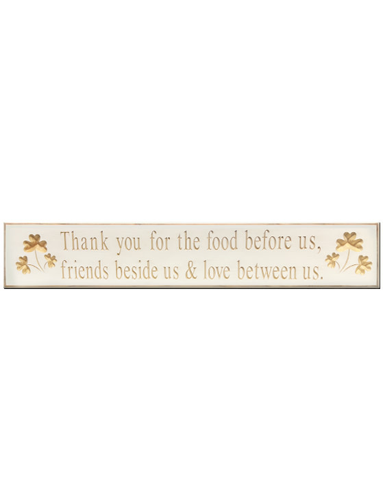 PLAQUES, SIGNS & POSTERS "THANK YOU FOR...” CARVED WOOD SIGN