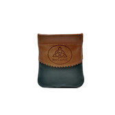 TINNAKEENLY MAGNETIC SNAP COIN PURSE - Trinity Grn/Tan Leather
