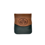 ACCESSORIES TINNAKEENLY MAGNETIC SNAP COIN PURSE - Shamrock Grn/Tan Leather