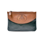 ACCESSORIES TINNAKEENLY TOP ZIP PURSE - Trinity Grn/Tan Leather