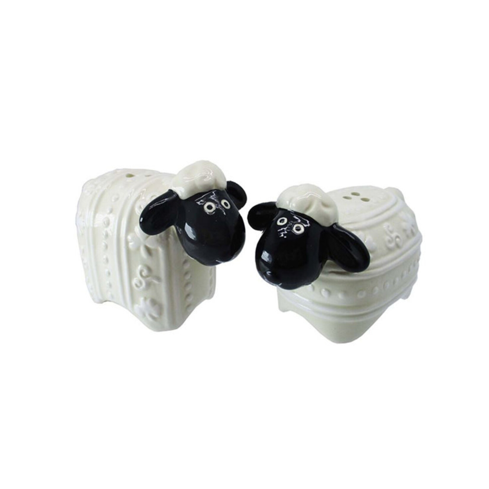 KITCHEN & ACCESSORIES “WOOLLY WARE” SHEEP SALT & PEPPER SET