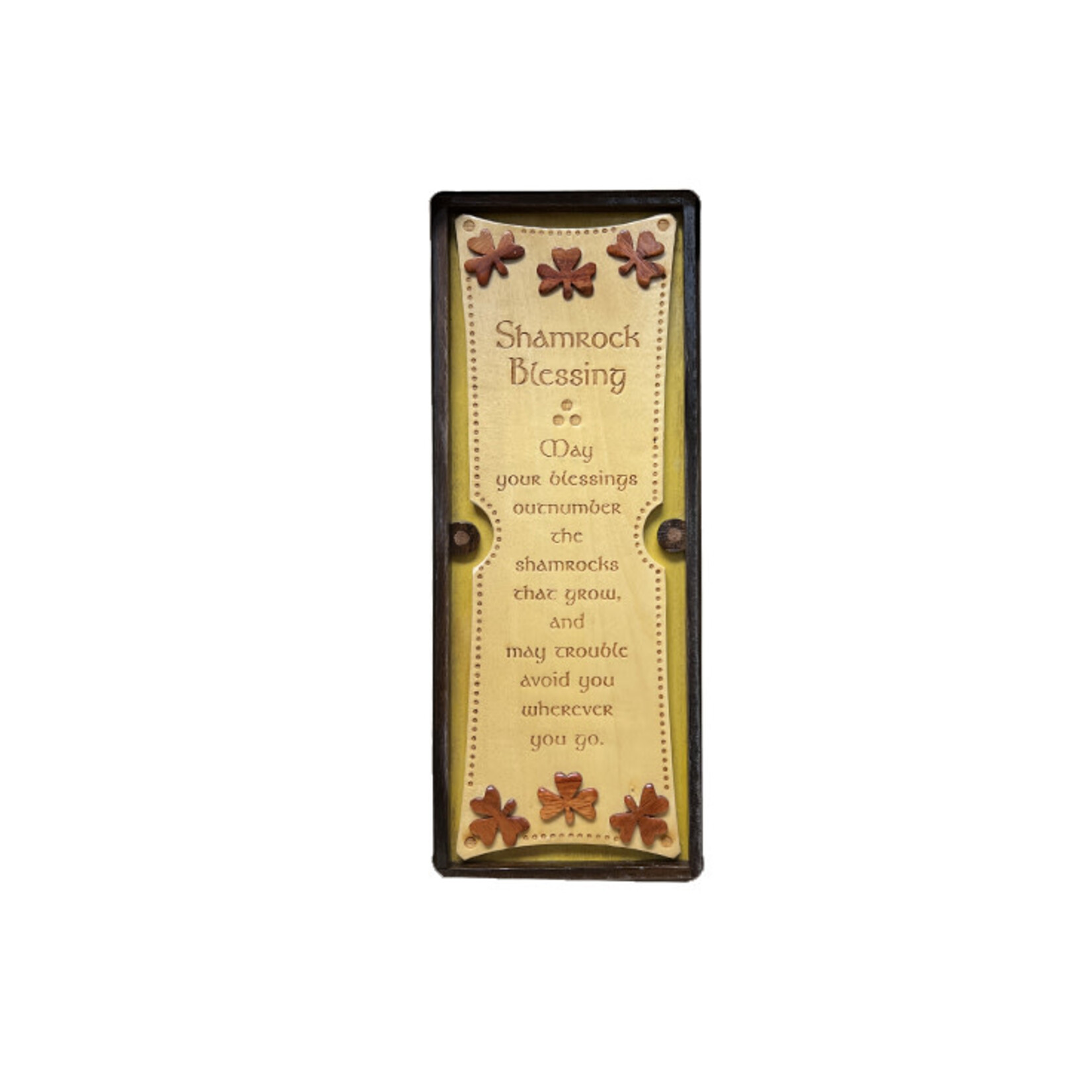 PLAQUES & GIFTS ISLANDCRAFT WOOD WALL ART - Shamrocks Outnumber