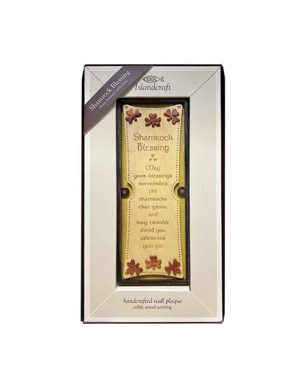 PLAQUES & GIFTS ISLANDCRAFT WOOD WALL ART - Shamrocks Outnumber
