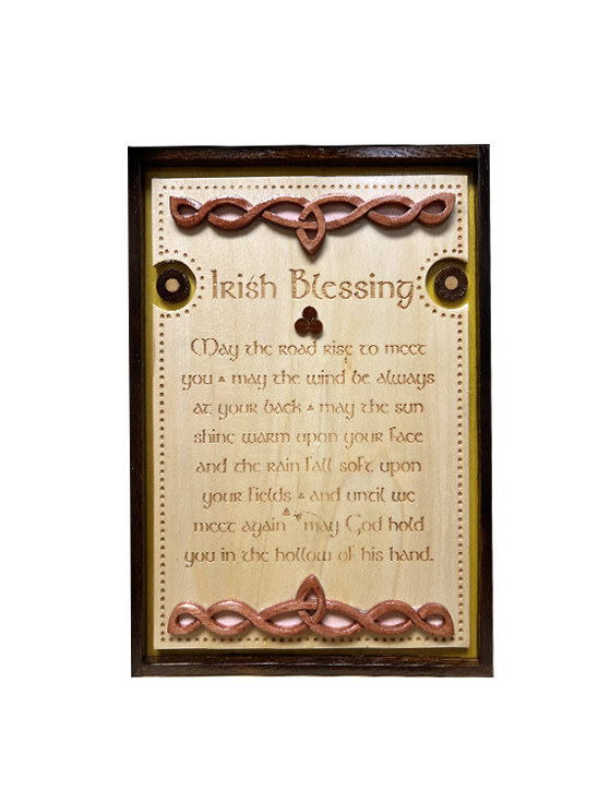 PLAQUES, SIGNS & POSTERS ISLANDCRAFT WOOD WALL ART - Irish Blessing