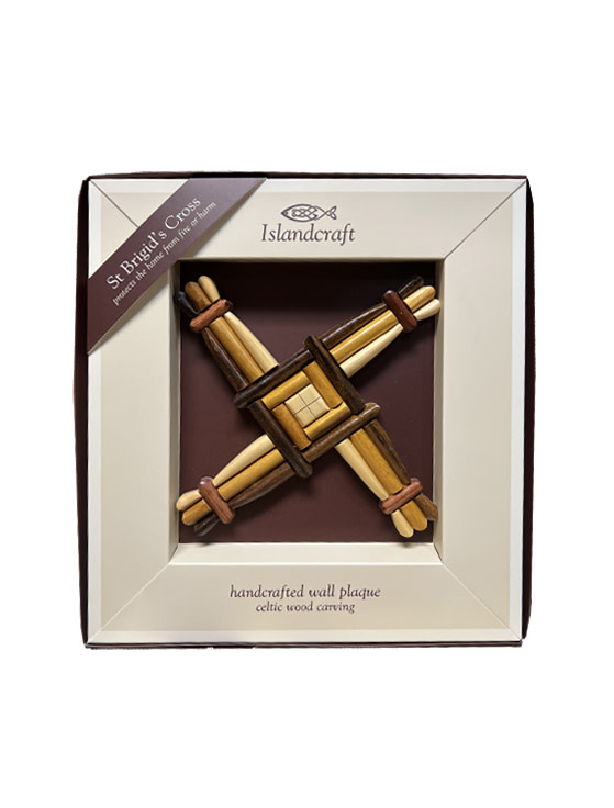 DECOR ISLANDCRAFT WOOD WALL ART - St. Brigid Cross