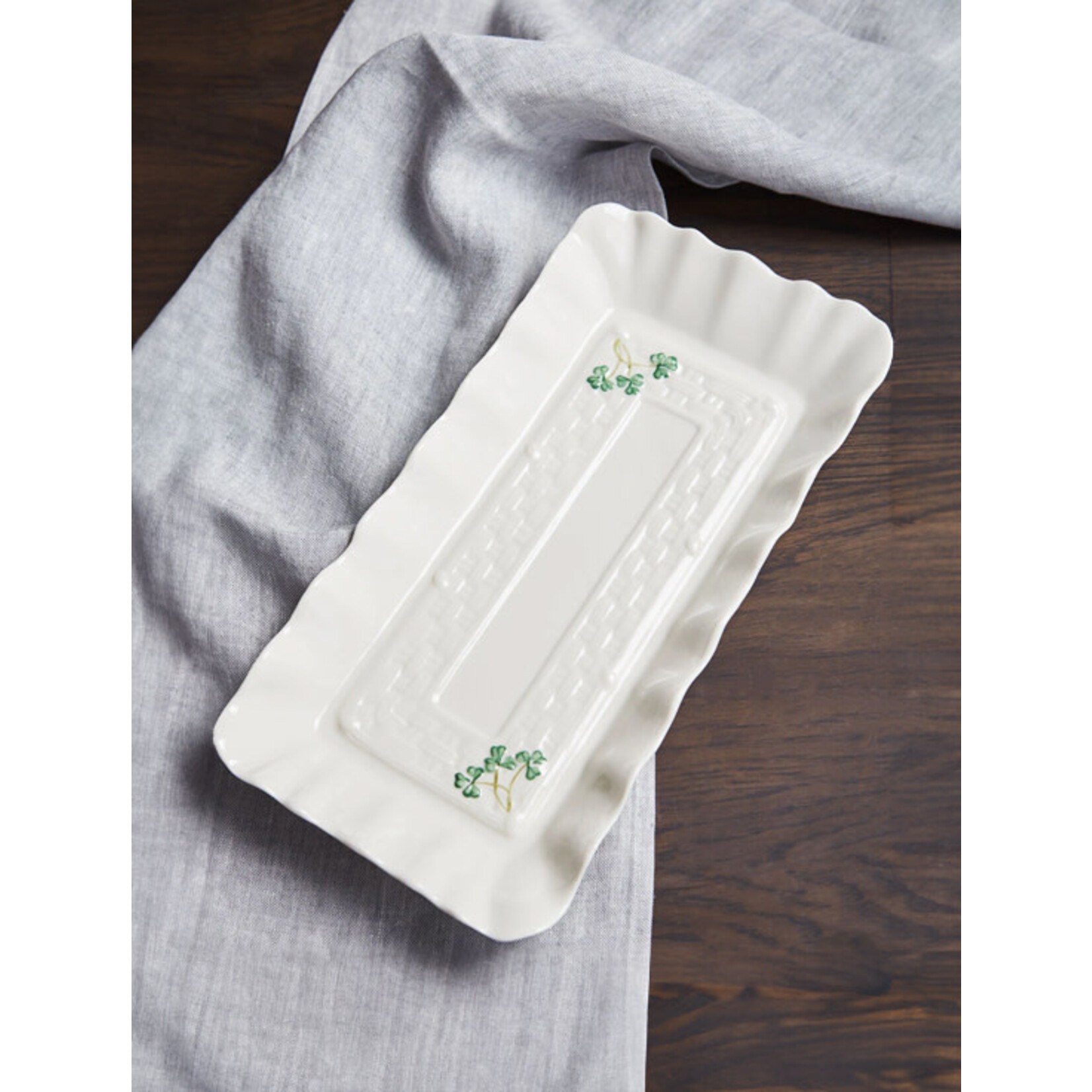 KITCHEN & ACCESSORIES BELLEEK CLASSIC SHAMROCK TRAY