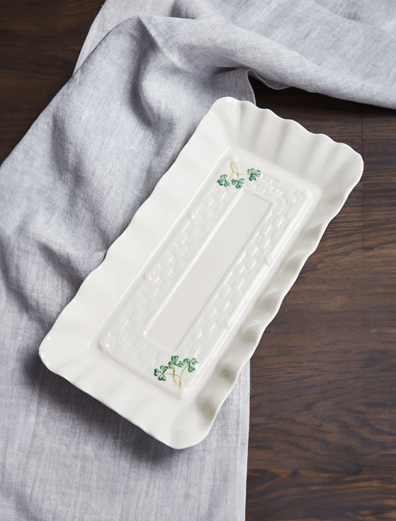 KITCHEN & ACCESSORIES BELLEEK CLASSIC SHAMROCK TRAY