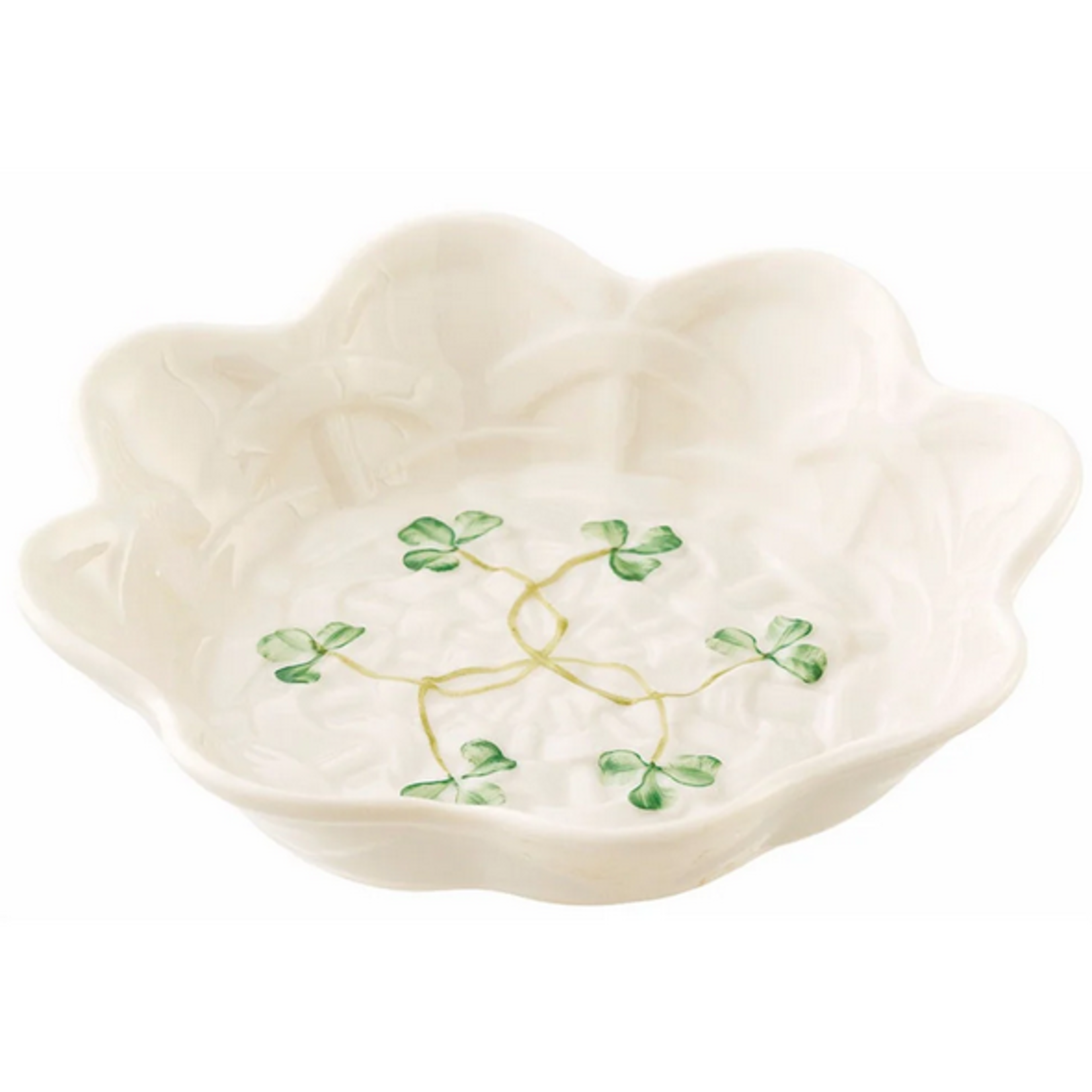 PLATES, TRAYS & DISHES BELLEEK SHAMROCK SWEET DISH