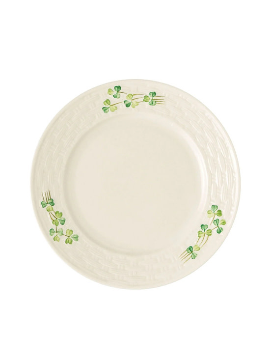 PLATES, TRAYS & DISHES BELLEEK CLASSIC SHAMROCK SALAD PLATE