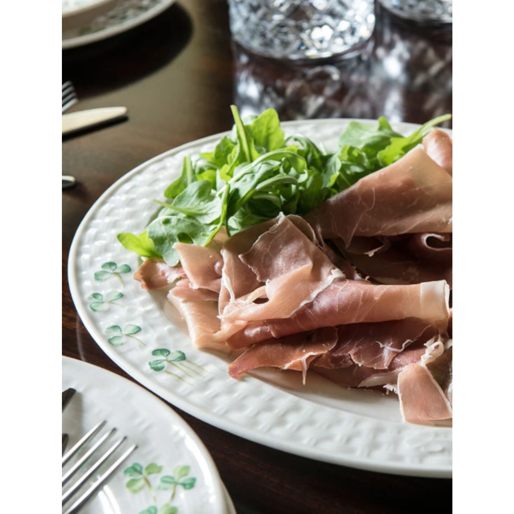 PLATES, TRAYS & DISHES BELLEEK CLASSIC SHAMROCK SALAD PLATE