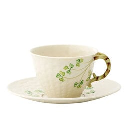 TEAPOTS, MUGS & ACCESSORIES BELLEEK SHAMROCK CUP & SAUCER