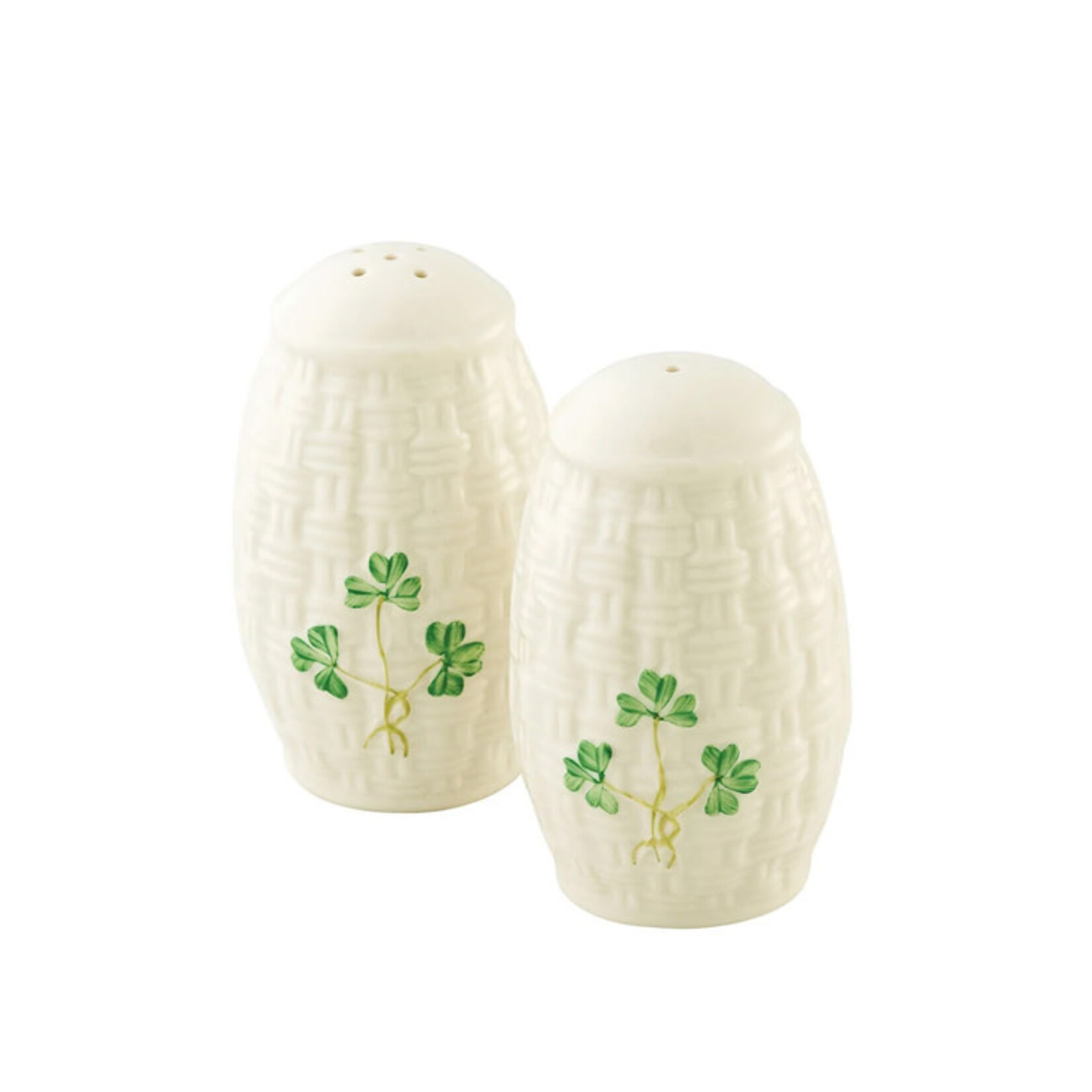 TEAPOTS, MUGS & ACCESSORIES BELLEEK CLASSIC SHAMROCK SALT & PEPPER