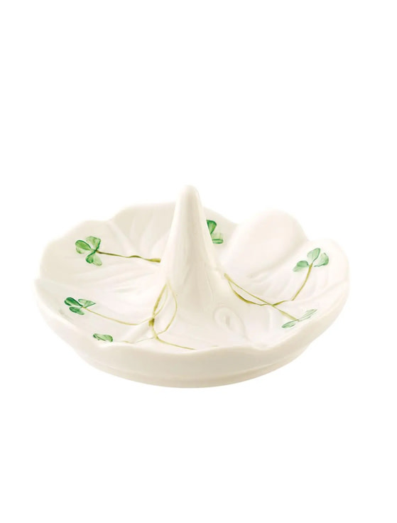 GIFTWARE BELLEEK CLASSIC SHAMROCK RING HOLDER